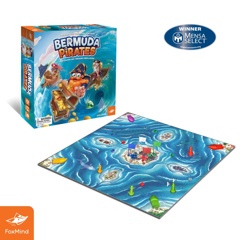 FoxMind, Bermuda Pirates Magnetic Board Game for Kids, Captivating Pirate Adventure for Family and Friends - Image 4